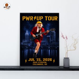 ACDC 2026 Power Up Tour Comes to Columbus OH at Ohio Stadium On July 15 2026 Decoration Wall Art Home Decor Poster Canvas