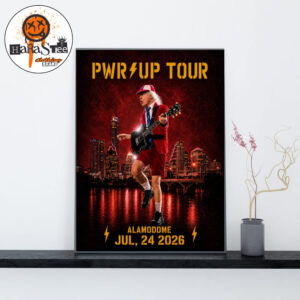 ACDC Power Up Tour 2026 PWR Up Tour Poster at Alamodome in San Antonio TX on July 24 2026 Decoration Wall Art Home Decor Poster Canvas