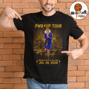 ACDC Power Up Tour 2026 PWR Up Tour Poster at Empower Field at Mile High in Denver CO on July 28 2026 Unisex T-Shirt