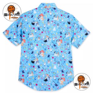 Bluey Beach Day Button Down Shirt For Men By RSVLTS Hawaiian Shirt 2