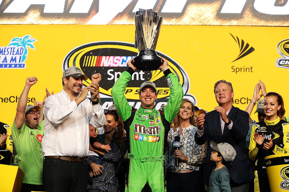 Busch delivered his first championship with Gibbs in 2015, and backed it up with a second four years later
