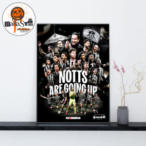 Congratulations Notts County FC Are Going Up Sky Bet League One 2026-2027 Decoration Wall Art Home Decor Poster Canvas