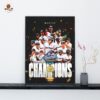 Go Dawgs Georgia Bulldogs Baseball Are The 2026 SEC Baseball Regular Season Champions Decoration Wall Art Home Decor Poster Canvas