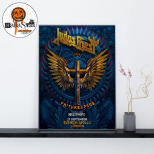 Judas Priest Faithkeepers 2026 Tour With Special Guests Nevermore at Eventim Apollo London On 21 September 2026 Decoration Wall Art Home Decor Poster Canvas