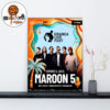 Maroon 5 Europe 2026 Full Schedule Dates and Cities List Decoration Wall Art Home Decor Poster Canvas