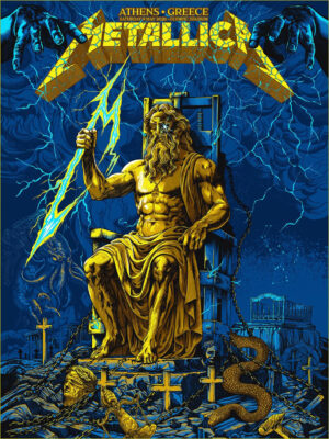 Metallica M72 Athens 2026 M72 World Tour Poster At Athens Olympic Stadium In Athens Greece On May 9 2026