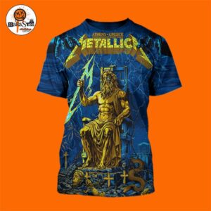 Metallica M72 Athens 2026 M72 World Tour Poster At Athens Olympic Stadium In Athens Greece On May 9 2026 All Over Print Shirt