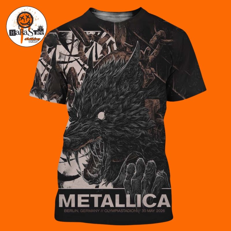Metallica M72 Berlin Pop Up Shop Poster 2026 M72 World Tour at Olympiastadion in Berlin Germany on May 30 2026 All Over Print Shirt