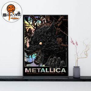 Metallica M72 Berlin Pop-Up Shop Rainbow Foil Edition Poster 2026 M72 World Tour at Olympiastadion in Berlin Germany on May 30 2026 Decoration Wall Art Home Decor Poster Canvas