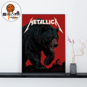 Metallica M72 Berlin Venue Poster The Black Bear 2026 M72 World Tour at Olympiastadion in Berlin Germany on May 30 2026 Decoration Wall Art Home Decor Poster Canvas