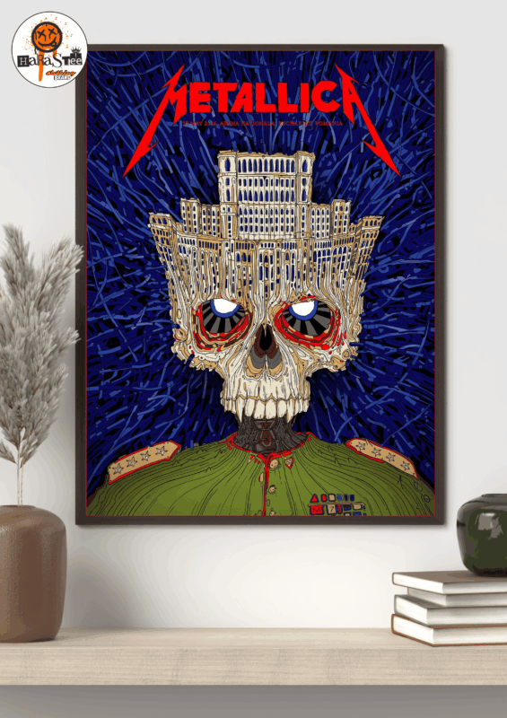 Metallica M72 Bucharest 2026 M72 World Tour Official Poster at Arena Nationala in Bucharest Romania on May 18 2026 Decoration Wall Art Home Decor Poster Canvas
