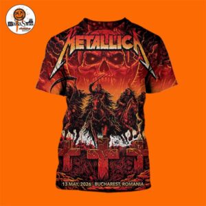Metallica M72 Bucharest Pop-Up Shop Poster 2026 M72 World Tour At Bucharest Romania On May 13 2026 All Over Print Shirt