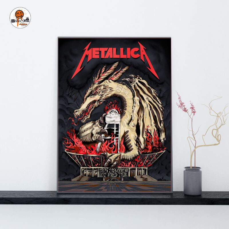 Metallica M72 Chorzow 2026 M72 World Tour Official Poster at Stadion Slaski in Chorzow Poland on May 19 2026 Decoration Wall Art Home Decor Poster Canvas