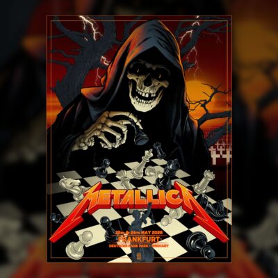 Metallica M72 Frankfurt Exclusive Pop Up Shop Poster M72 World Tour at Deutsche Bank Park In Frankfurt Germany on May 22 and 24 2026