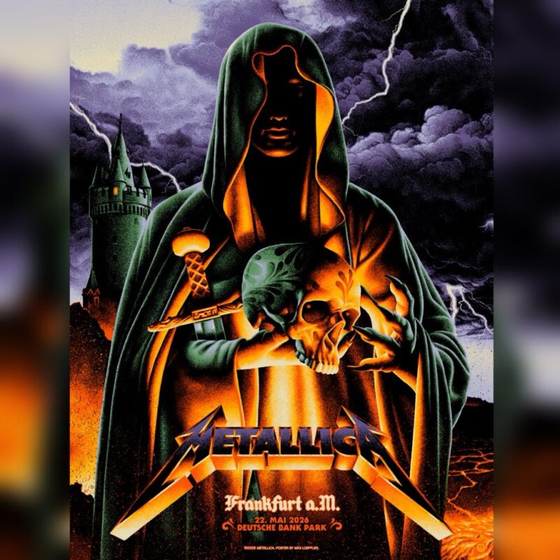 Metallica M72 Frankfurt Night 1 Venue Poster 2026 M72 World Tour at Deutsche Bank Park in Frankfurt Germany On May 22 2026