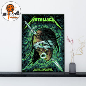 Metallica M72 Zurich Pop-Up Shop Poster 2026 M72 World Tour at Stadion Letzigrund In Zurich Switzerland On 27 May 2026 Decoration Wall Art Home Decor Poster Canvas