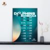 New England Patriots NFL 2026 Schedule Official Poster Decoration Wall Art Home Decor Poster Canvas