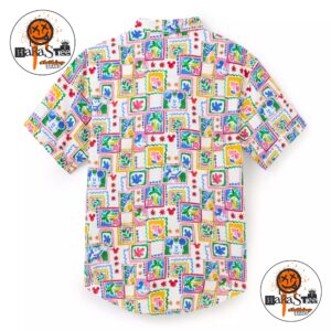 Mickey Mouse Bamboo Watercolor Button Down Shirt For Men By RSVLTS Exclusive Hawaiian Shirt