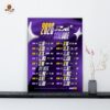 New England Patriots NFL 2026 Schedule Official Poster Decoration Wall Art Home Decor Poster Canvas