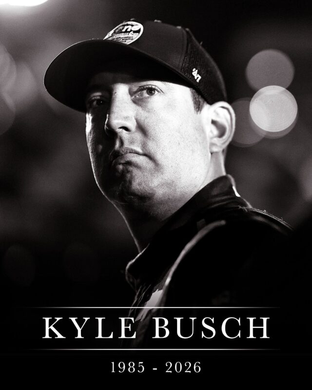 RIP Kyle Busch 1985 2026 Two time NASCAR Cup Series Champion