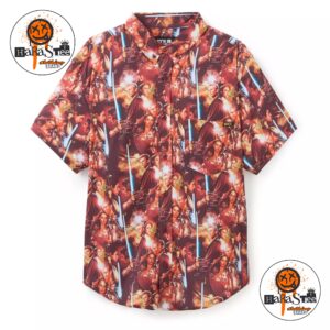 Star Wars Anakin And Padme Button Down Shirt For Men By RSVLTS Hawaiian Shirt