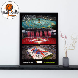 2026 FIFA World Cup Opening Ceremonies In USA Canada And Mexico Home Decor Wall Art Poster Canvas