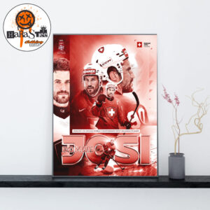 2026 IIHF Ice Hockey World Championship MVP Is Roman Josi 90 Home Decor Poster Canvas