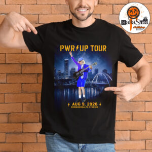 ACDC Power Up Tour 2026 PWR Up Tour Poster at Commonwealth Stadium in Edmonton AB on August 9 2026 Unisex T-Shirt