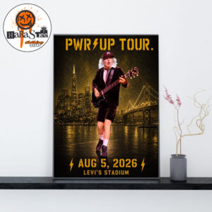 ACDC Power Up Tour 2026 PWR Up Tour Poster at Levi’s Stadium in San Francisco CA on August 5 2026 Home Decor Poster Canvas
