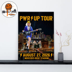 ACDC Power Up Tour 2026 PWR Up Tour Poster at Mercedes-Benz Stadium in Atlanta GA on August 27 2026 Home Decor Poster Canvas