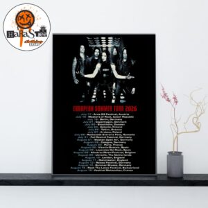 Arch Enemy European Summer Tour 2026 Home Decor Poster Canvas