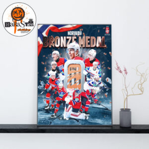 Congratulations Norway Bronze Medal Men’s IIHF Ice Hockey World Championship Cup 2026 Men’s World Home Decor Poster Canvas