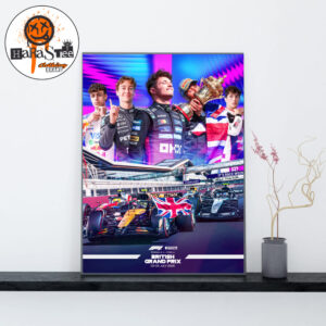 F1 x Pirelli 2026 Great Britain GP Race Week Poster At Silverstone Circuit On July 2-5 2026 Home Decor Poster Canvas