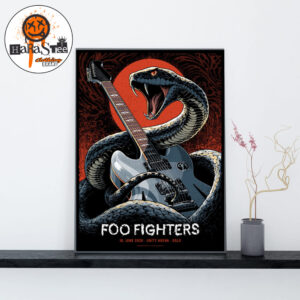 Foo Fighters Oslo 2026 Tonight Event Poster Show at Unity Arena in Oslo Norway on June 10 2026 Home Decor Poster Canvas