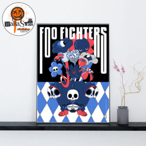 Foo Fighters Paris 2026 Event Poster Show At La Defense Arena In Paris France June 19th 2026 Home Decor Poster Canvas