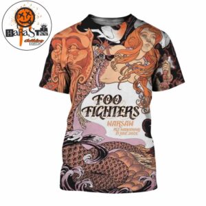 Foo Fighters Warsaw 2026 Tonight Poster Show At PGE Narodowy In Poland On June 15 2026 All Over Print Shirt