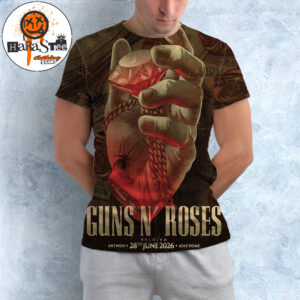 Guns N Roses Antwerp 2026 Event Poster Show At Afas Dome In Antwerp Belgium On June 28 2026 All Over Print Shirt