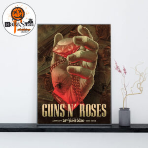 Guns N Roses Antwerp 2026 Event Poster Show At Afas Dome In Antwerp Belgium On June 28 2026 Home Decor Poster Canvas