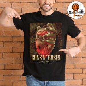 Guns N Roses Antwerp 2026 Event Poster Show At Afas Dome In Antwerp Belgium On June 28 2026 Unisex T-Shirt