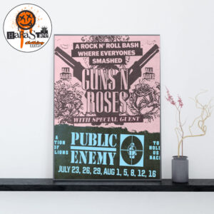 Guns N Roses x Public Enemy With 8 Shows For North America Home Decor Poster Canvas