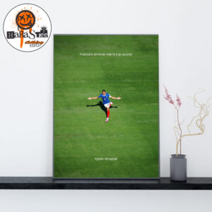 Kylian Mbappe Record France’s All-Time Men’s Top Scorer In FIFA World Cup 2026 Home Decor Poster Canvas