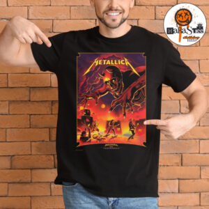 Metallica M72 Bologna 2026 M72 World Tour Poster at Stadio Renato Dall’Ara in Bologna Italy on June 3rd 2026 Unisex T-Shirt
