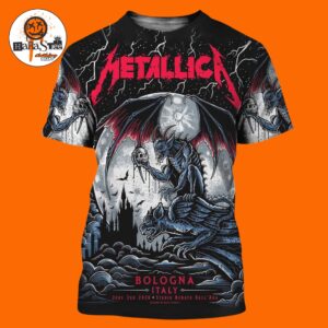 Metallica M72 Bologna Pop-Up Shop Exclusive Limited-Edition Poster at Stadio Renato Dall’Ara in Bologna Italy on June 3rd 2026 All Over Print Shirt