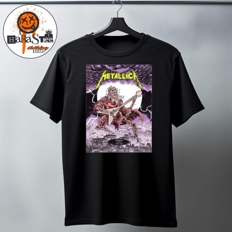 Metallica M72 Budapest 2026 Tonight’s Show Venue Poster M72 World Tour at Puskas Arena in Budapest Hungary on June 11 2026 Unisex T Shirt