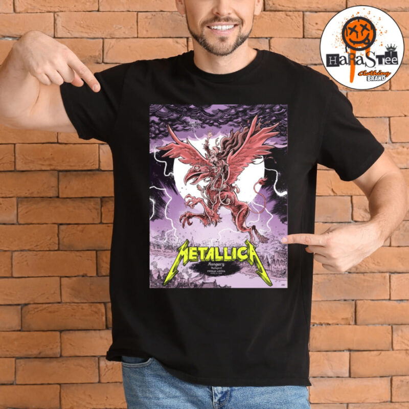 Metallica M72 Budapest 2026 Venue Poster Tonight’s Show M72 World Tour at Puskas Arena in Budapest Hungary on June 13 2026 Unisex T Shirt