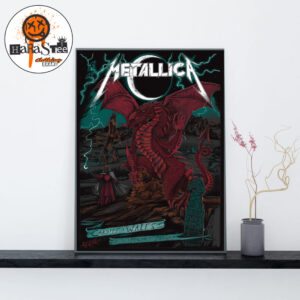 Metallica M72 Cardiff 2026 Poster at Principality Stadium In Cardiff Wales On June 28 2026 Home Decor Poster Canvas