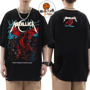 Metallica M72 Cardiff M72 World Tour 2026 at Principality Stadium In Cardiff Wales On June 28 2026 Two Sided Unisex T-Shirt