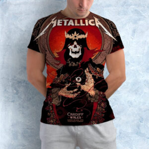 Metallica M72 Cardiff Pop-Up Shop Poster on June 28 2026 M72 World Tour at Principality Stadium In Cardiff Wales All Over Print Shirt