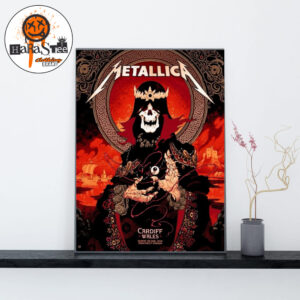 Metallica M72 Cardiff Pop-Up Shop Poster on June 28 2026 M72 World Tour at Principality Stadium In Cardiff Wales Home Decor Poster Canvas