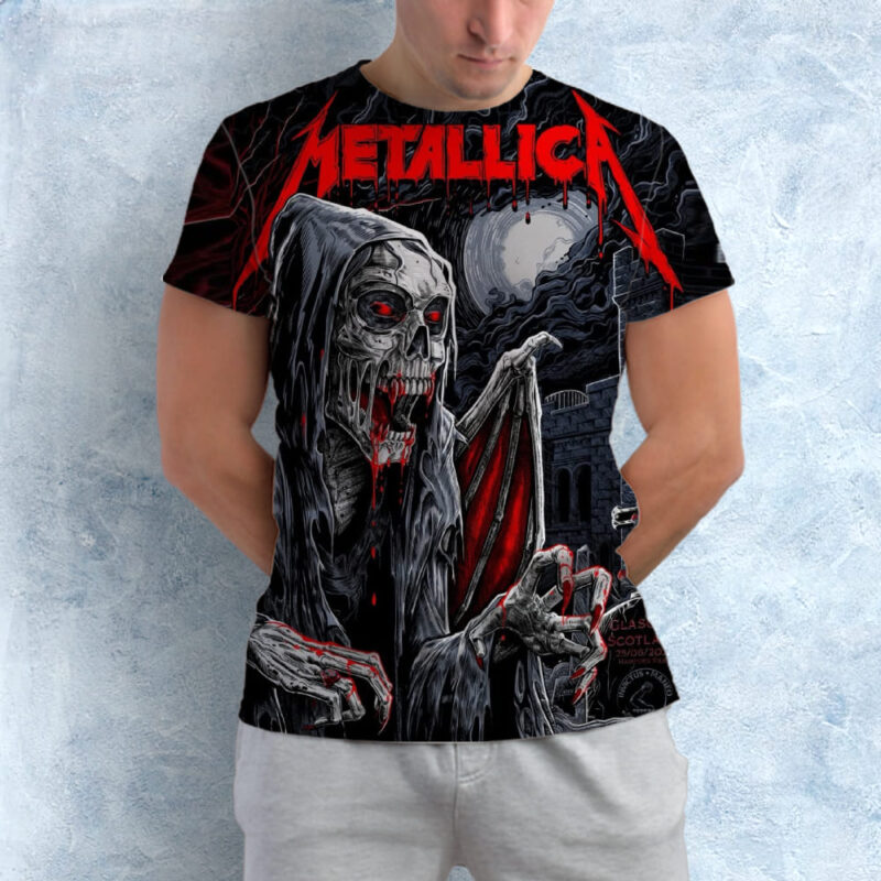 Metallica M72 Glasgow 2026 Pop Up Poster At Hampden Park In Glasgow Scotland On June 25 2026 Art By Landon Armstrong All Over Print Shirt